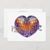 ART Heart NAMASTE Postkarte (Vorne/Hinten)