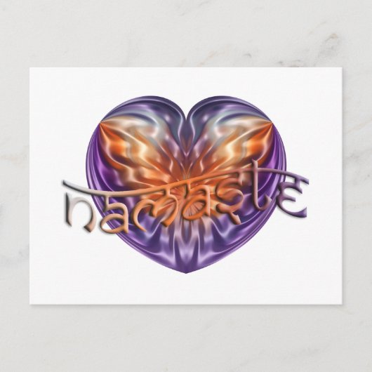 ART Heart NAMASTE Postkarte (Vorderseite)