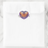 ART Heart NAMASTE Runder Aufkleber (Tasche)