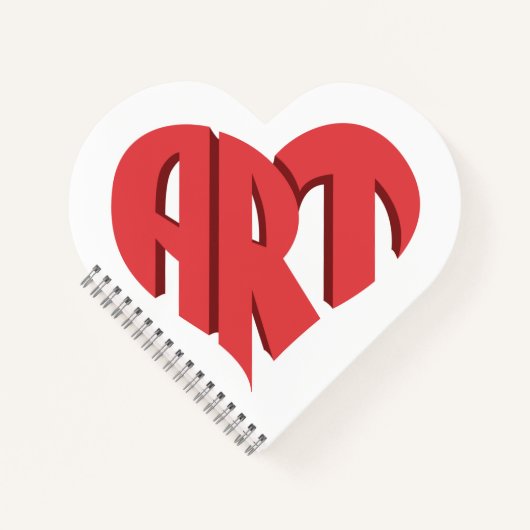 Art Heart Notizblock (Vorderseite)