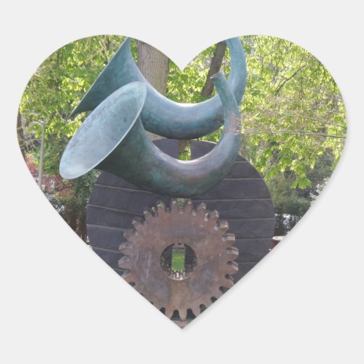 Art Heart Sticker (Vorderseite)