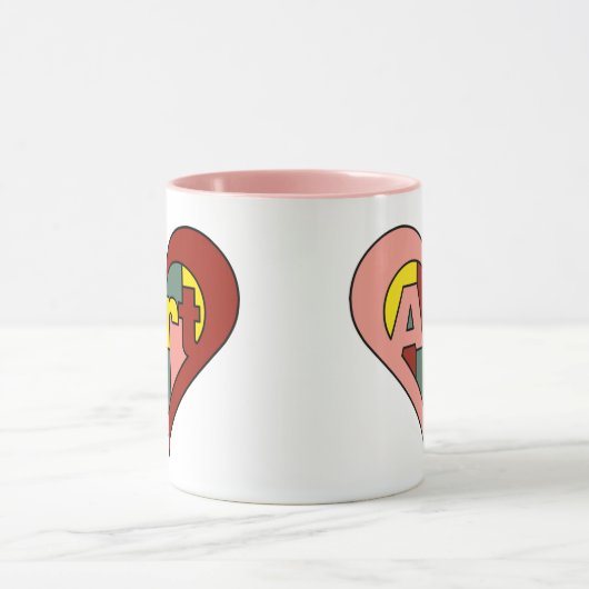 Art Heart Tasse (Zentrum)