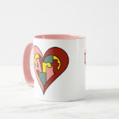 Art Heart Tasse (Vorderseite Links)