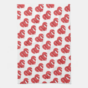 Art Herz Geschirrtuch