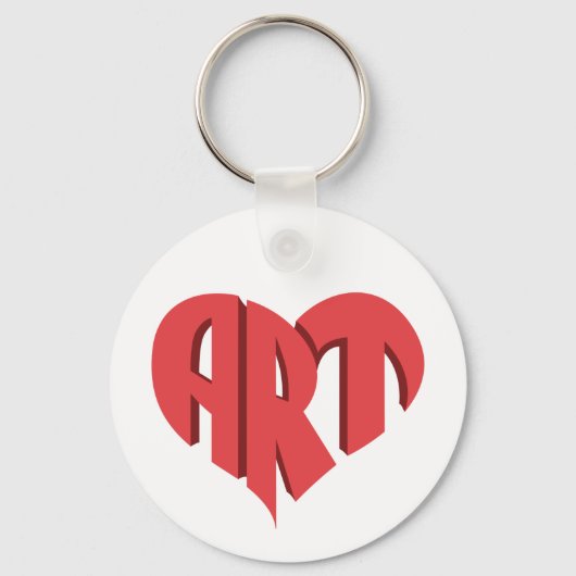 Art Herz Schlüsselanhänger (Vorderseite)