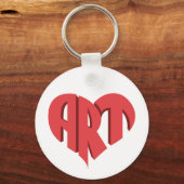 Art Herz Schlüsselanhänger (Vorderseite)