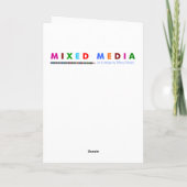 Art-Herzkarte Feiertagskarte (Rückseite)