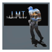 Art - Hiker Silhouette - John Muir Trail Text Fotodruck (Vorne)