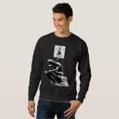 Art History Geek Rodin Thinker Statue Dating App Sweatshirt (Vorne ganz)