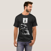 Art History Geek Rodin Thinker Statue Verabred App T-Shirt (Vorne ganz)