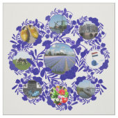 Art-Holland-Bild-Muster Delfts blaues Delftware Stoff (Muster)