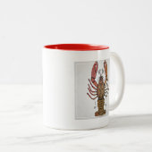 Art-Hummer Zweifarbige Tasse (VorderseiteRechts)