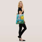 Art Illustrierte Blume Blumenbild Landschaftlich Tasche (Am Model)