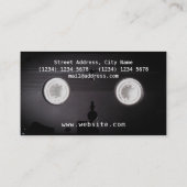 Art-Imitatblick VHS-Kassette retro Visitenkarte (Rückseite)