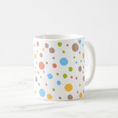 🎨 Art in Circles: Polka Dot Delight Tasse (VorderseiteRechts)