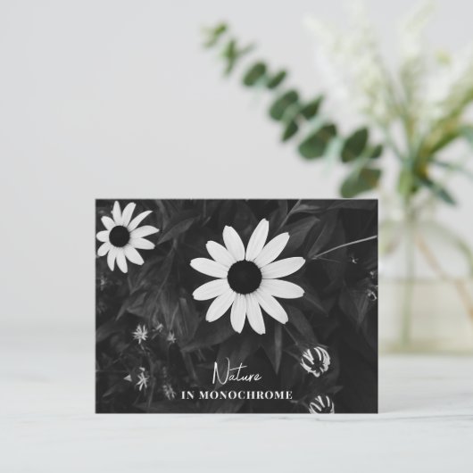 Art in Monochrom Postkarte (Stehend Vorderseite)