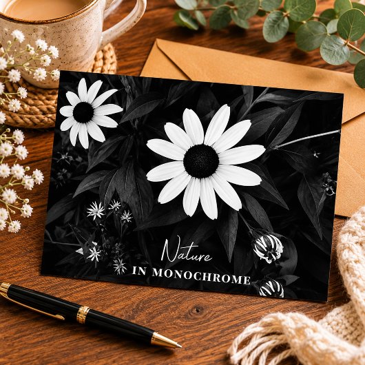 Art in Monochrom Postkarte