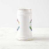 "Art in Motion: Bowling-Logo für Rundrasen, Bierglas (Mittel)