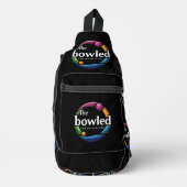 "Art in Motion: Bowling-Logo für Rundrasen, Crossbody Bag (Vorderseite)