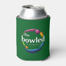 "Art in Motion: Bowling-Logo für Rundrasen, Dosenkühler