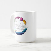 "Art in Motion: Bowling-Logo für Rundrasen, Kaffeetasse (Vorderseite Links)