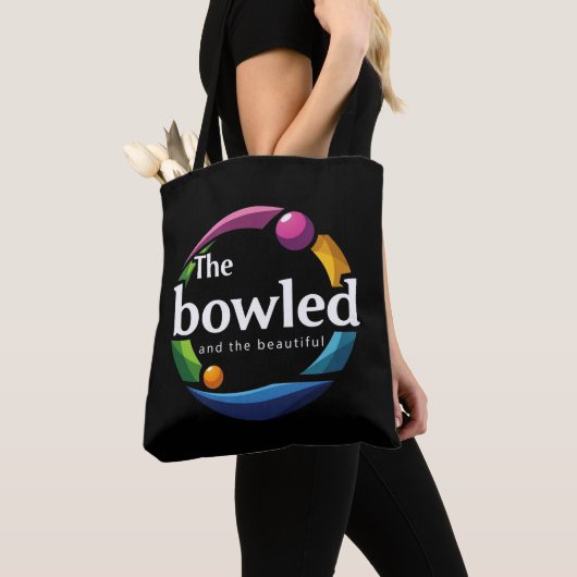 "Art in Motion: Bowling-Logo für Rundrasen, Tasche (Von Nahem)