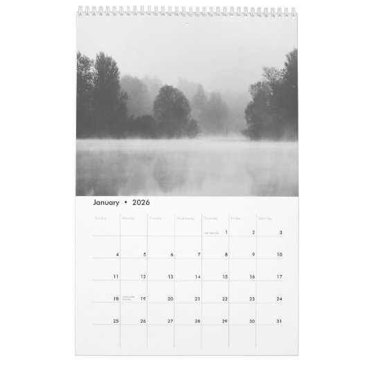 Art in schwarz-weiß v2 Foto Kalender (Jan 2026)