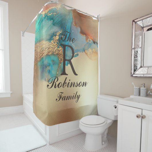 Art Individuelle Name Duschvorhang (Beispiel)