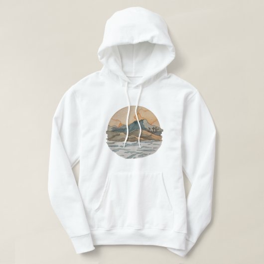 Art-Inspired Hoodie Reflecting Nature’s Calm (Design vorne)