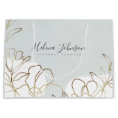 Art Inspiriert Blumenpapierbeutel Große Geschenktüte (Vorderseite)