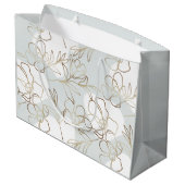 Art Inspiriert Blumenpapierbeutel Große Geschenktüte (Rückseite Schrägansicht)