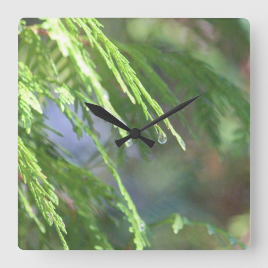 Art Inspiriert Quadratische Wanduhr (Vorderseite)
