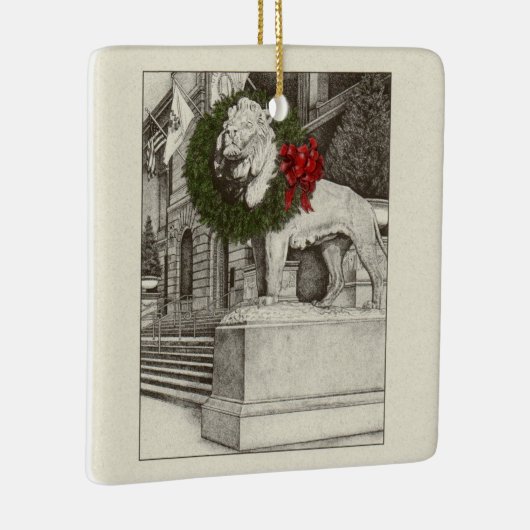 Art Institute Lion Keramik Keramikornament (Rechts)