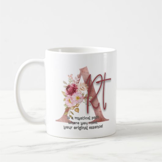 Art is a mystical path kaffeetasse (Links)