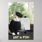 ART is FUN CAT Poster (Vorne)