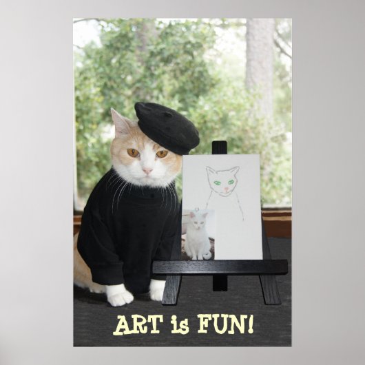 ART is FUN CAT Poster (Vorne)