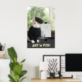 ART is FUN CAT Poster (Heimbüro)