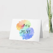 Art is Joy card Karte (Vorderseite)