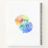 Art is Joy Notebook Notizblock (Rückseite)
