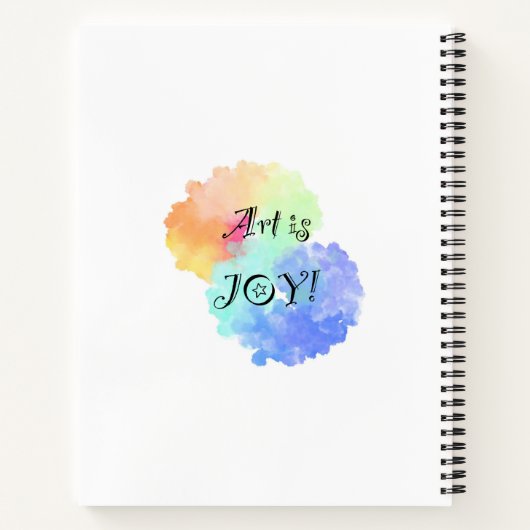 Art is Joy Notebook Notizblock (Rückseite)