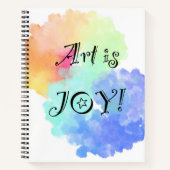 Art is Joy Notebook Notizblock (Vorderseite)