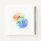Art is Joy Sketchbook Notizblock (Rückseite)