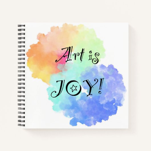 Art is Joy Sketchbook Notizblock (Vorderseite)