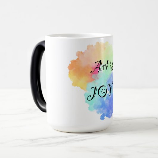 Art is Joy Verwandlungstasse (Vorderseite Links)