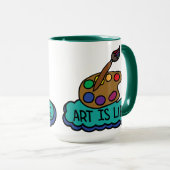 Art is Life Mug Tasse (VorderseiteRechts)
