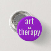 Art is Therapy Lila Button Button (Vorne & Hinten)