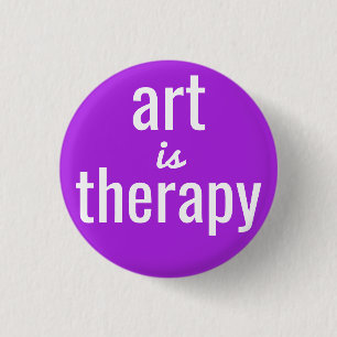 Art is Therapy Lila Button Button