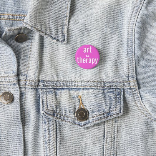 Art is Therapy Pink Button Button (Beispiel)