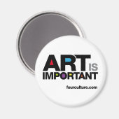 ART IST WICHTIGER Magnet (Vorderseite/Rückseite)