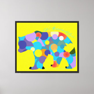 Art It's Offiziell Bear #033f - A MichaelsonEffect Leinwanddruck